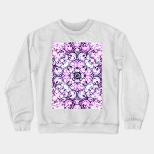 Circular cute pattern of tiny smileys and ghosts for children Crewneck Sweatshirt